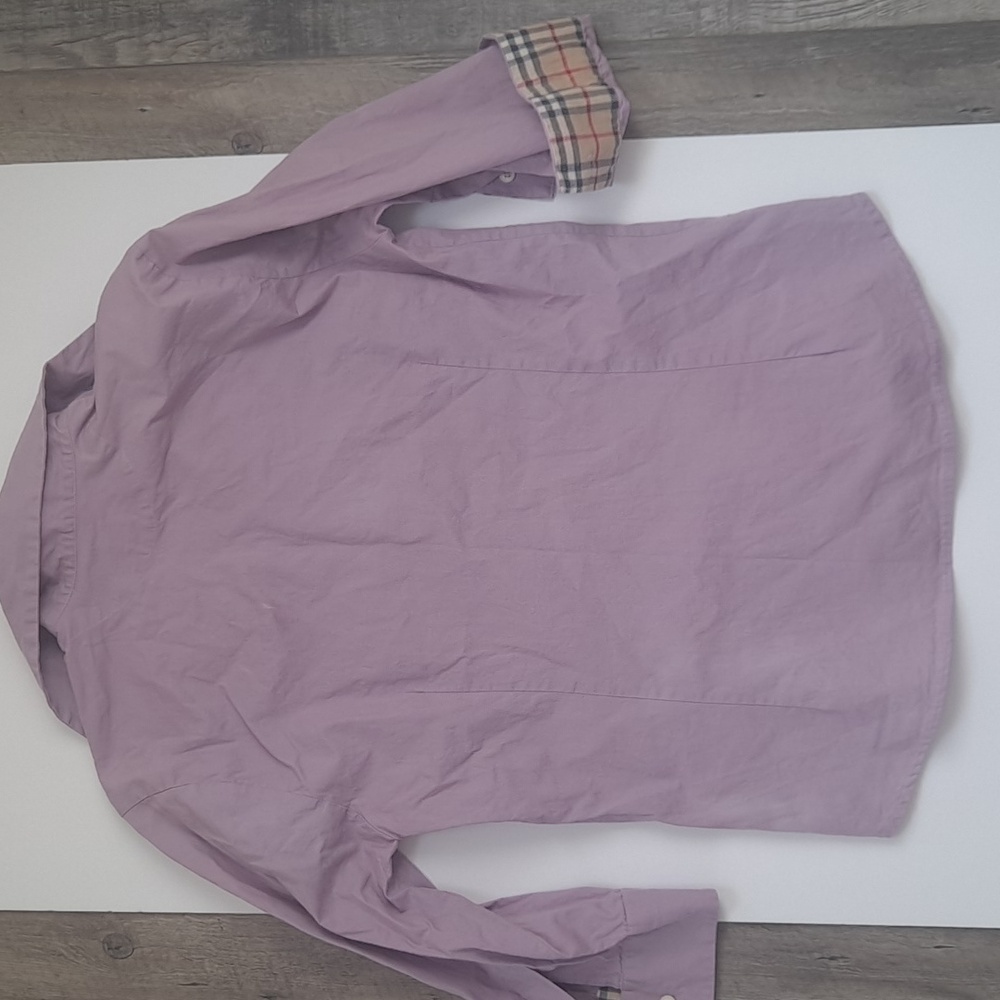 Burberry Button-Down Shirt with Signature Trim Size S 🔥🔥 - Picture 9 of 14